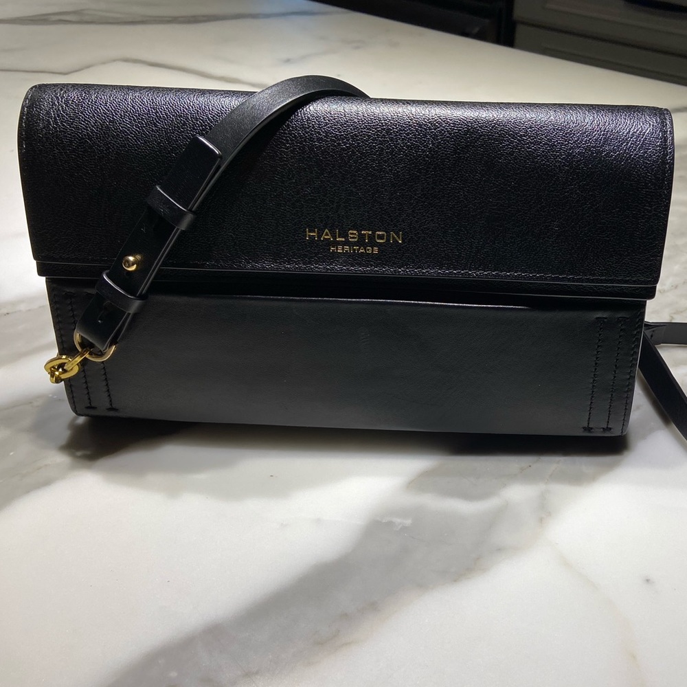 Halston Heritage leather handbag